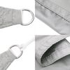 vidaXL Voile d'ombrage gris clair 4x5x6,4 m 100% polyester oxford