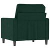 vidaXL Fauteuil Vert fonc&eacute; 60 cm Velours