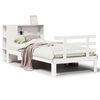 vidaXL Lit biblioth&egrave;que sans matelas blanc 75x190cm bois de pin massif