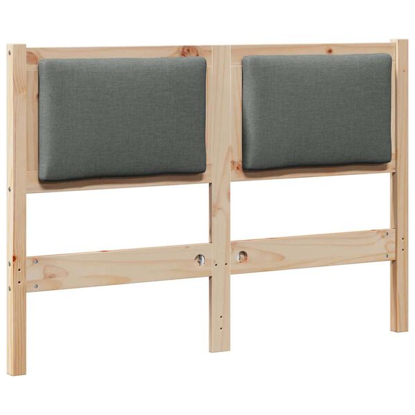 vidaXL T&ecirc;te de lit Autre Marron 120 cm Bois massif en pin