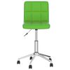 vidaXL Chaises &agrave; manger pivotantes lot de 2 vert similicuir