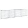 vidaXL Panier gabion avec couvercle 400x50x100 cm fer galvanis&eacute;