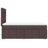 vidaXL Sommier &agrave; lattes de lit avec matelas Marron fonc&eacute; 80x200 cm