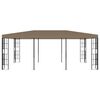 vidaXL Belv&eacute;d&egrave;re 6x3 m Taupe