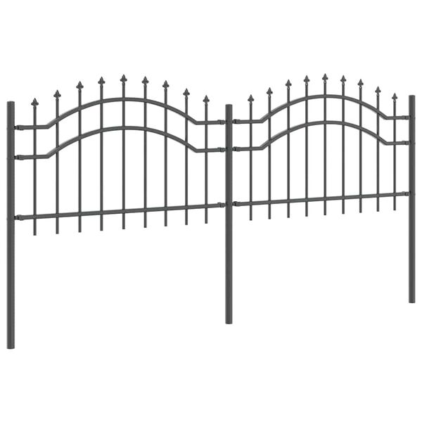 vidaXL Cl&ocirc;ture de jardin Woerden Gris 240 x 115 cm