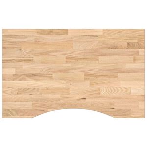vidaXL Dessus de bureau non trait&eacute; bois massif de ch&ecirc;ne rectangulaire