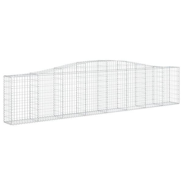 vidaXL Paniers &agrave; gabions arqu&eacute;s 20 pcs 400x30x80/100 cm Fer galvanis&eacute;