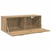 vidaXL Armoire Murale Montage mural Ch&ecirc;ne artisanal 100 x 36,5 x 35 cm