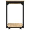 vidaXL Table d'appoint &agrave; roues Ch&ecirc;ne sonoma 50x35x55,5 cm