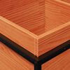 vidaXL Jardini&egrave;re cire marron 80x40x50 cm bois de pin massif