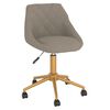 vidaXL Chaises pivotantes &agrave; manger lot de 6 gris clair velours