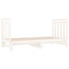 vidaXL Lit coulissant sans matelas blanc 2x(90x190) cm
