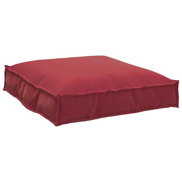 vidaXL Set de coussins de palette 2 pcs Bordeaux Tissu Oxford