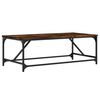 vidaXL Table basse Ch&ecirc;ne fum&eacute; 100x50x35 cm Bois d'ing&eacute;nierie