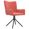 vidaXL Chaises pivotantes &agrave; manger lot de 2 Rose Velours