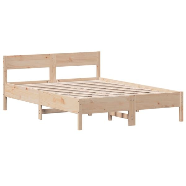 vidaXL Cadre de lit sans matelas 140x200 cm bois massif de pin