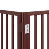 vidaXL Barri&egrave;re pour chien porte pliable 12 panneaux bois de peuplier