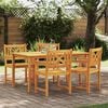 vidaXL Ensemble de salle &agrave; manger pour jardin 5 pcs Marron
