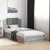 vidaXL Cadre de lit sans matelas sonoma gris 90x190 cm