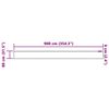 vidaXL Rideau en Dentelle avec des rideaux Blanc 80 x 900 cm Polyester