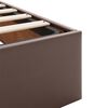 vidaXL Cadre de lit ottoman avec matelas marron 180x200 cm similicuir