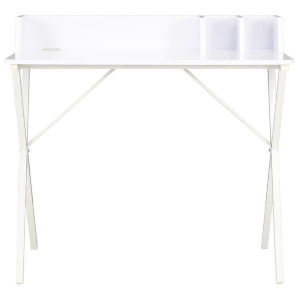 vidaXL Bureau Blanc 80x50x84 cm