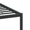 vidaXL Cadre de lit sans matelas ch&ecirc;ne fum&eacute; 150x200 cm bois ing&eacute;nierie