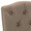 vidaXL Chaises &agrave; manger lot de 4 taupe tissu