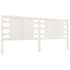 vidaXL Tête de lit Blanc 126x4x100 cm Bois massif de pin