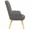 vidaXL fauteuil Gris clair 63 x 67 x 94 cm tissu