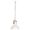 vidaXL Lampe suspendue industrielle 25 W Blanc Rond Manguier 52 cm E27
