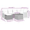 vidaXL Salon de jardin avec coussins 7 pcs beige r&eacute;sine tress&eacute;e