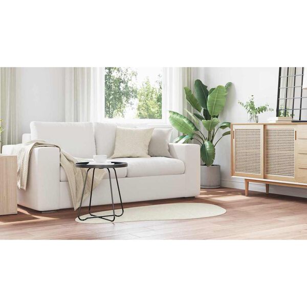 vidaXL Tapis de surface HUARTE Cr&egrave;me 80 x 150 cm Polyester