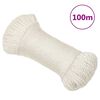 vidaXL Corde de travail Blanc 6 mm 100 m polypropyl&egrave;ne