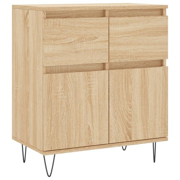 vidaXL Buffet Ch&ecirc;ne sonoma 60x35x70 cm Bois d'ing&eacute;nierie