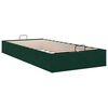 vidaXL Cadre de lit ottoman sans matelas vert fonc&eacute; 90x190 cm velours