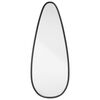 vidaXL Miroir mural Noir 50x20 cm