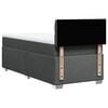vidaXL Sommier &agrave; lattes de lit avec matelas Gris fonc&eacute; 100x200cm Tissu