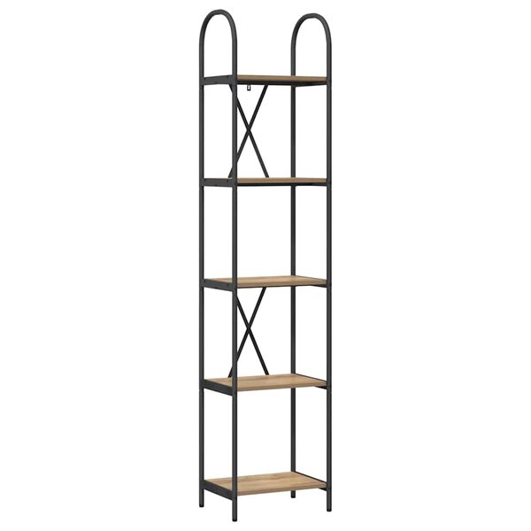 vidaXL &Eacute;tag&egrave;re Ch&ecirc;ne artisanal 40 x 30 x 183 cm Bois d'ing&eacute;nierie