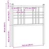 vidaXL T&ecirc;te de lit de remplacement m&eacute;tal blanc 75 cm