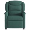 vidaXL Fauteuil inclinable Vert fonc&eacute; Tissu