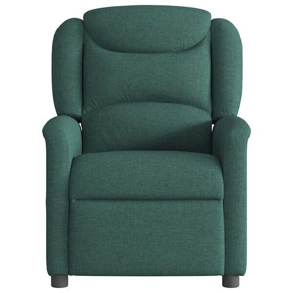 vidaXL Fauteuil inclinable Vert fonc&eacute; Tissu