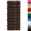 vidaXL Essuie-mains de qualit&eacute; sup&eacute;rieure SOLUND 10pcs marron 600 g/m&sup2;