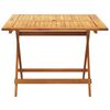 vidaXL Ensemble &agrave; manger de jardin 5 pcs blanc cr&egrave;me tissu bois massif