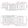 vidaXL Ensemble d'armoires de cuisine 11 pcs Lucca bois d'ing&eacute;nierie