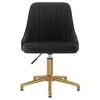 vidaXL Chaises pivotantes &agrave; manger lot de 4 noir velours