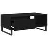 vidaXL Table basse Ch&ecirc;ne noir 90 x 50 x 36,5 cm Bois d'ing&eacute;nierie