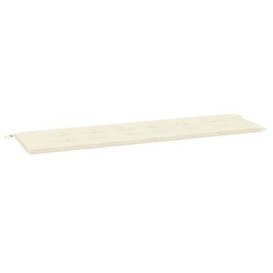 vidaXL Coussin de banc de jardin cr&egrave;me 180x50x3 cm tissu oxford