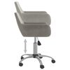 vidaXL Chaises &agrave; manger pivotantes lot de 4 Gris clair Velours