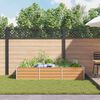 vidaXL Jardini&egrave;re sur&eacute;lev&eacute;e Marron Clair 240 x 80 x 45 cm